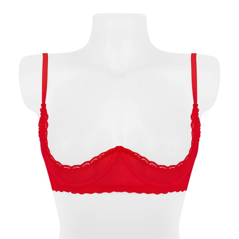 Rimba Zachte bh met wimper kant 1/4 cup -