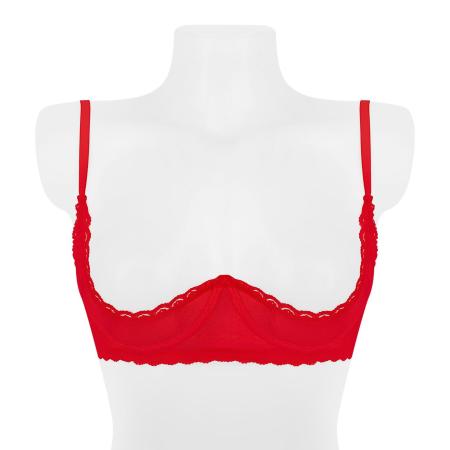 Rimba Zachte bh met wimper kant 1/4 cup