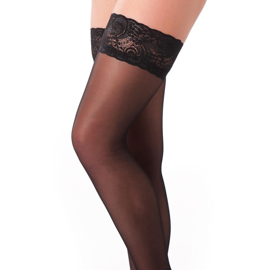 Rimba Jarretel Kousen met brede kant -