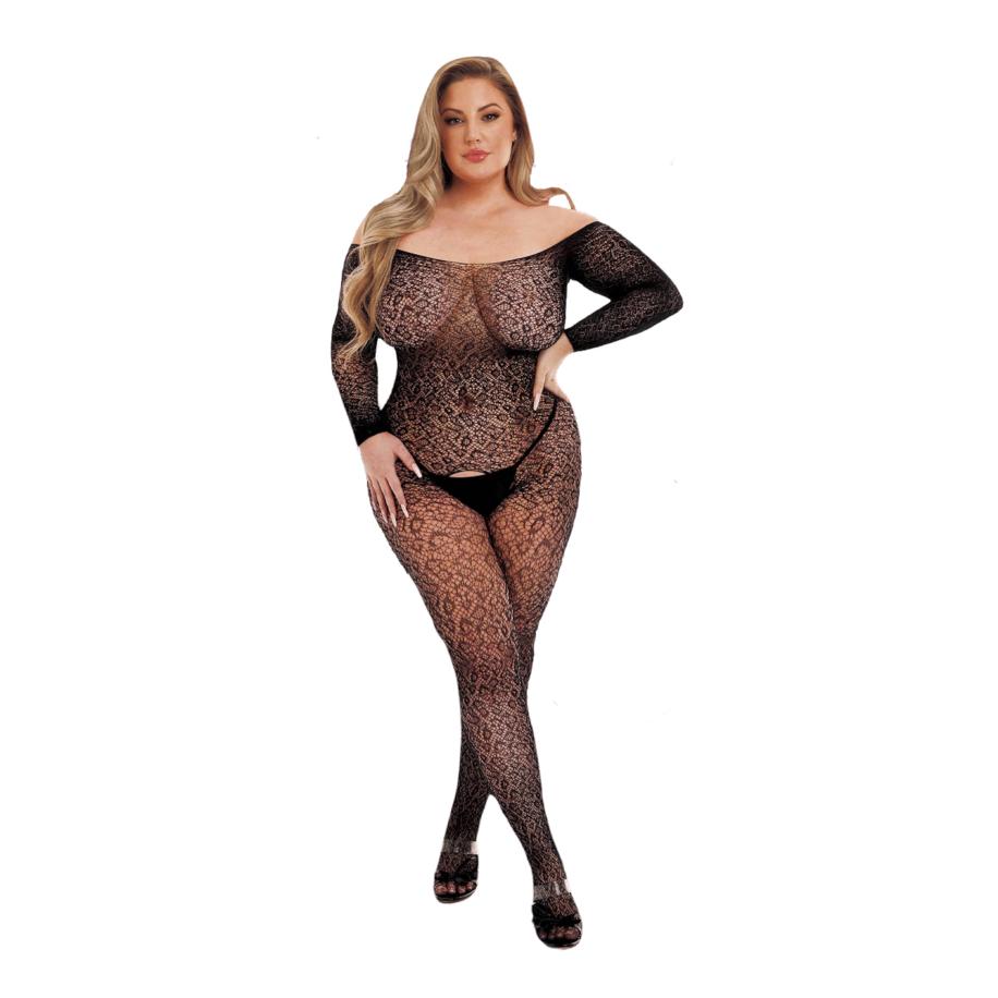 Lapdance Long Sleeve Lace Bodystocking -