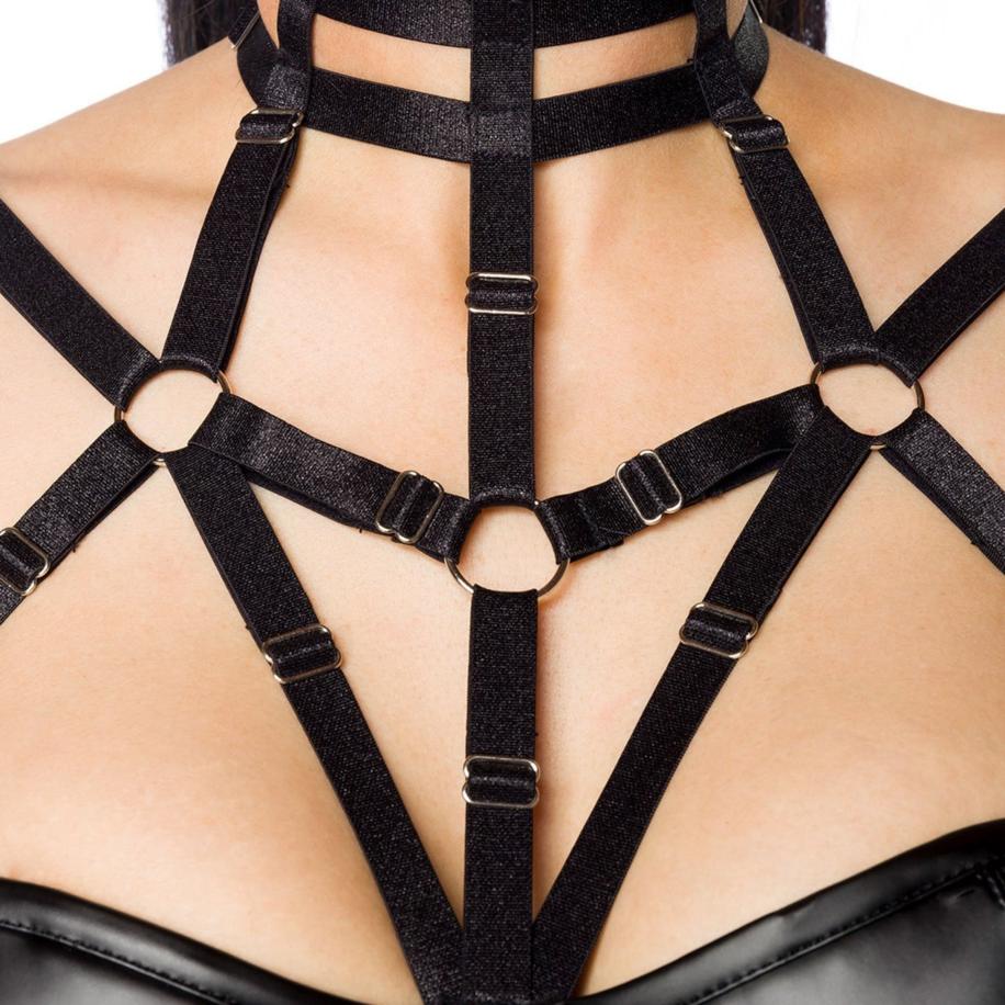 SARESIA Harness-Set met uitlopende rok 2 delig -