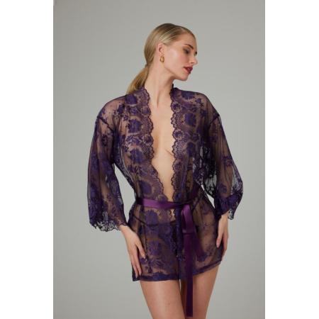 Kanten Kimono Graceful Paars