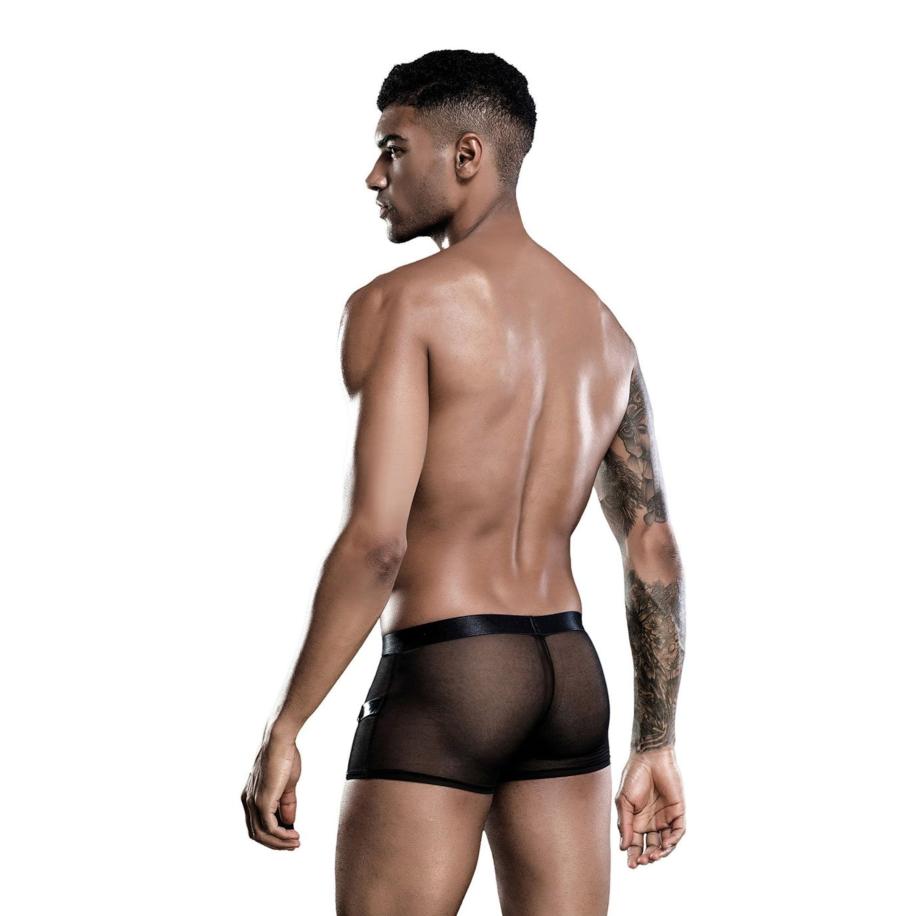 SARESIA Shorts van mesh in latexlook -