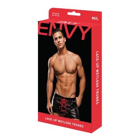 Envy Lace-Up Wetlook Trunks