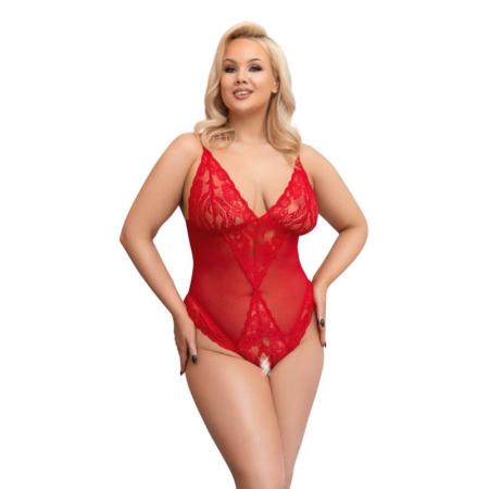 Body Met Open Kruisje - Rood