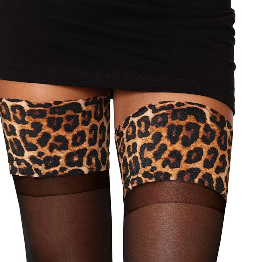 Dreamgirl Stockings met luipaardprint -