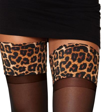 Dreamgirl Stockings met luipaardprint