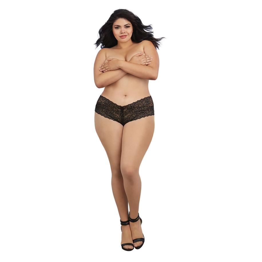 Dreamgirl Kanten panty met strikdetails -