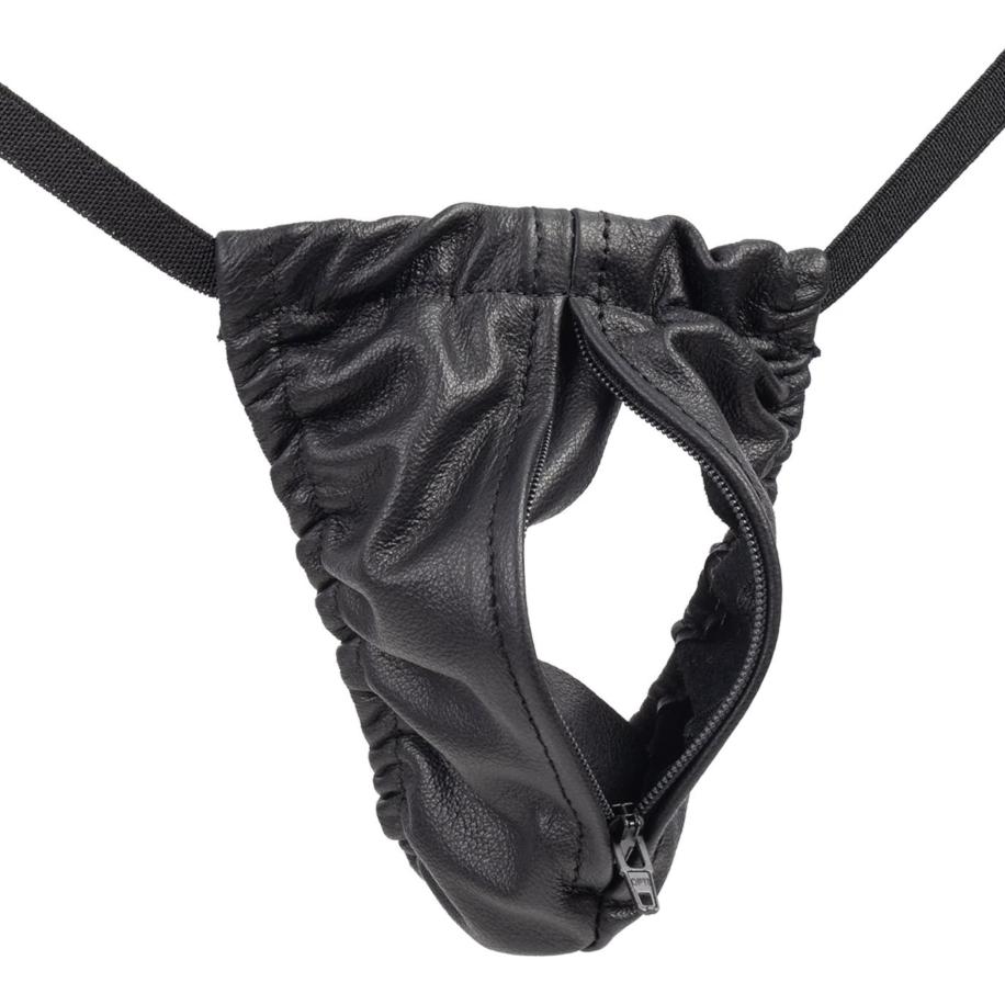 Rimba Strakke string met ritssluiting -