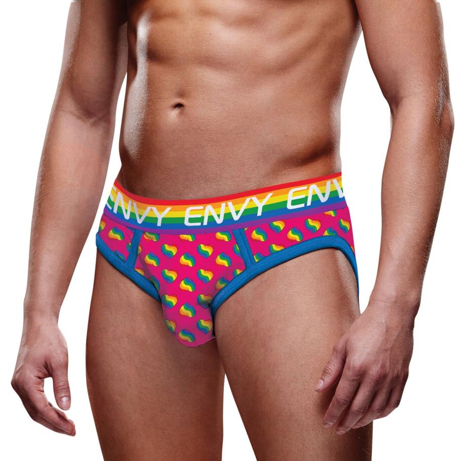 Envy Rainbow Hearts Bubble Butt Jock -