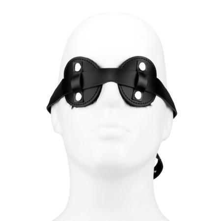 Rimba Leren oogmasker met kunstbont