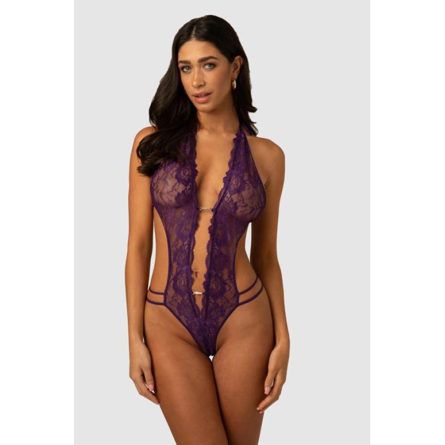 Renee Kanten Stringbody - Paars Paars