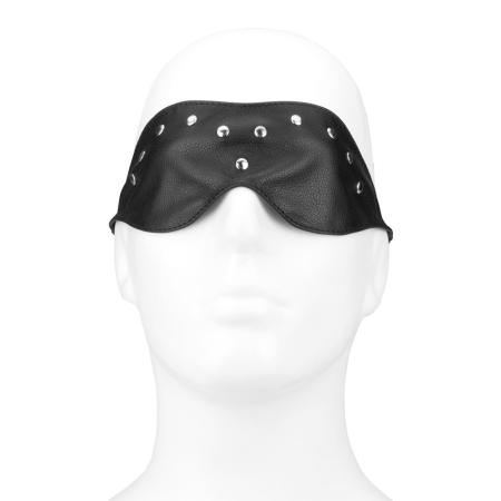 Rimba Leren oogmasker met platte studs