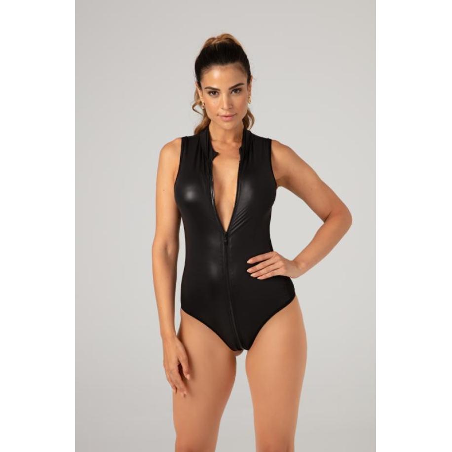 2-way zipper Body Xenna Zwart