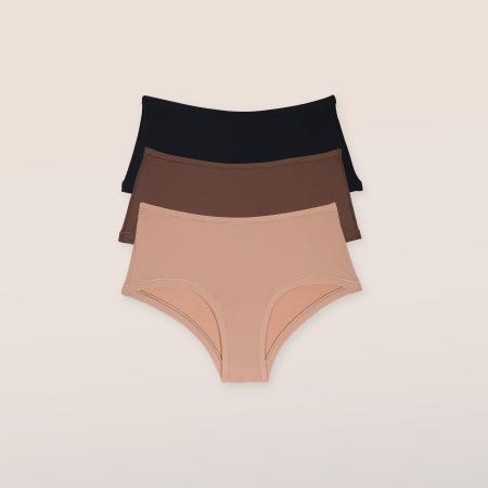 Nude Boyshorts (3-Pack) Multi S