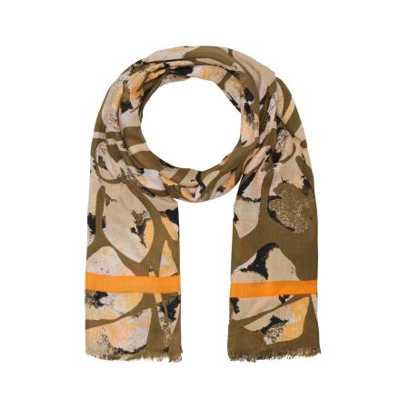 comma casual identity Sjaal beige / olijfgroen / oranje / zwart