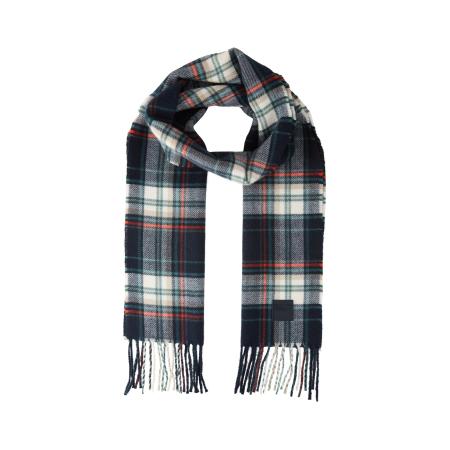 TOM TAILOR Sjaal grijs / rood / zwart / wit