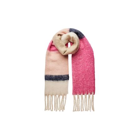 Pieces PIECES Sjaal BEA beige / pastelroze / donkerroze / zwart gemêleerd