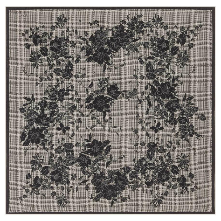 Roeckl Roeckl Doek BLOOMING FRAME grijs / zwart -