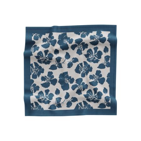 OLYMP Sjaal marine, Bloemen