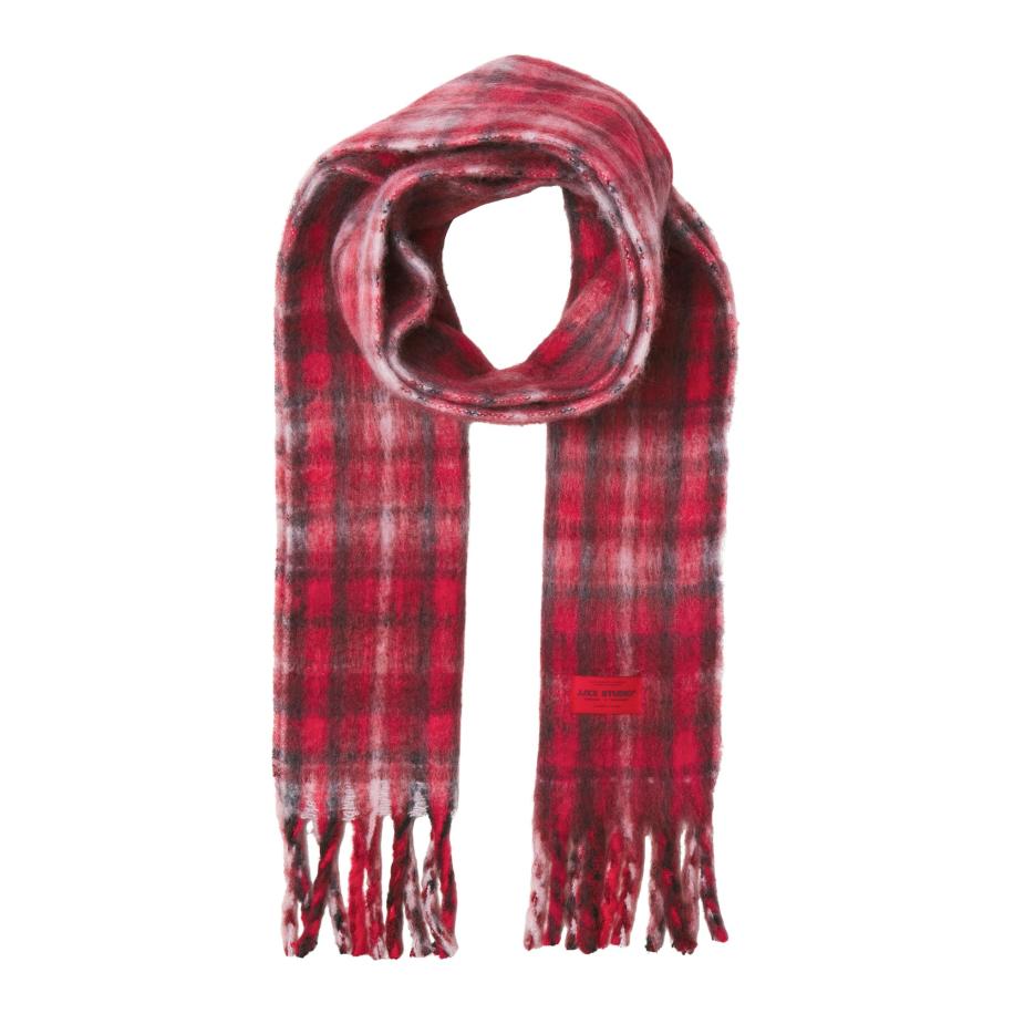 JJXX Sjaal JXLeslie cranberry / zwart / offwhite Rood