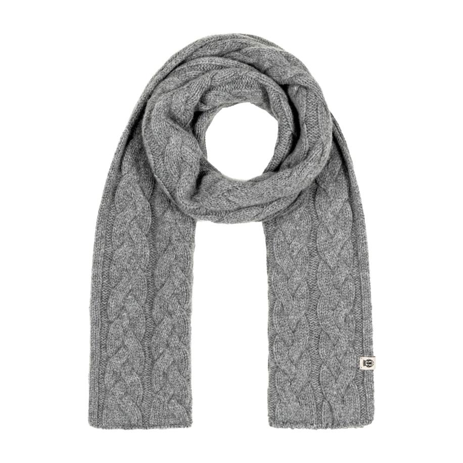 Roeckl Roeckl Sjaal BRAIDED CASHMERE grijs -
