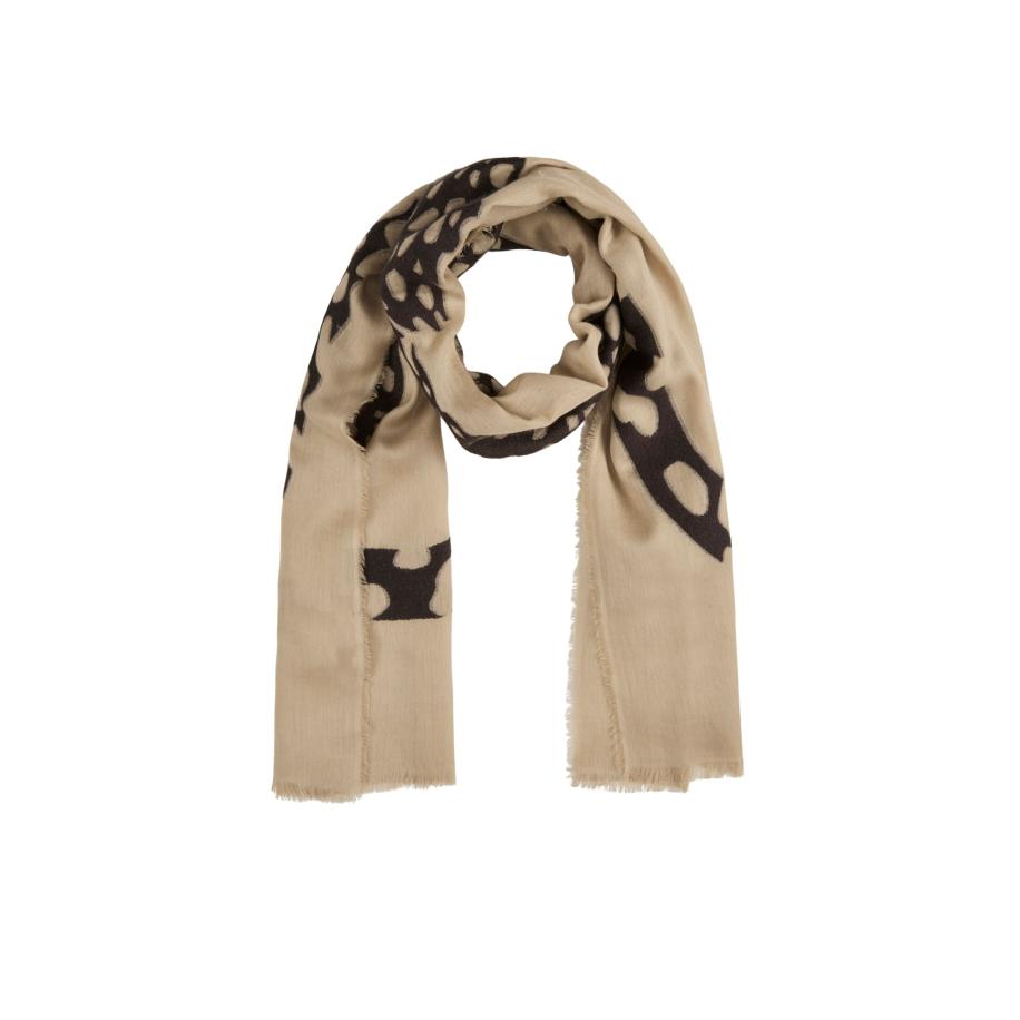 CODELLO Sjaal beige / zwart Bruin