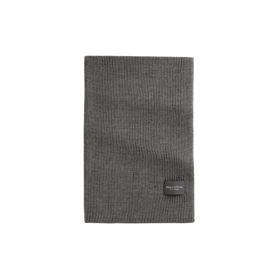 Marc O'Polo Marc OPolo Sjaal aus Bio-Baumwoll-Schafwoll-Mix donkergrijs -
