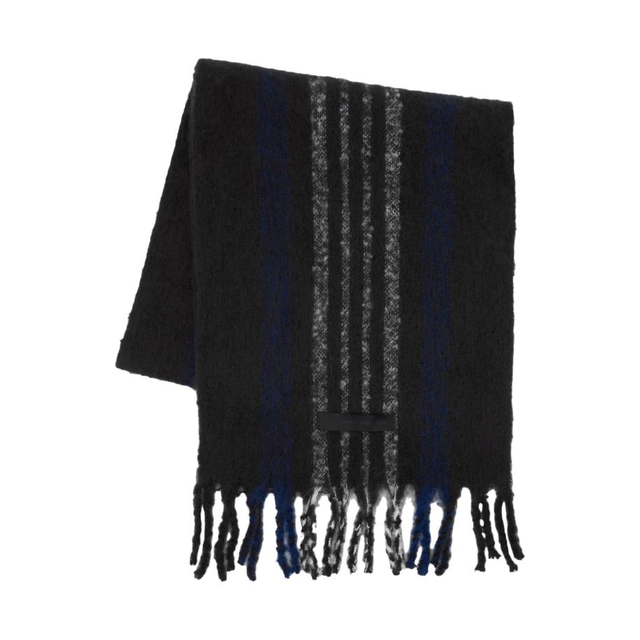 Pull&Bear Sjaal donkerblauw / grijs / zwart Zwart