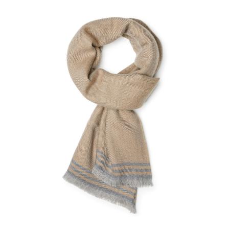 Boggi Milano Boggi Milano Sjaal Drill beige / grijs