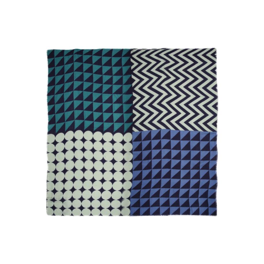 CODELLO Doek blauw / mintgroen / lila Blauw