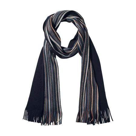 Charles Colby Sjaal donkerblauw, Gestreept