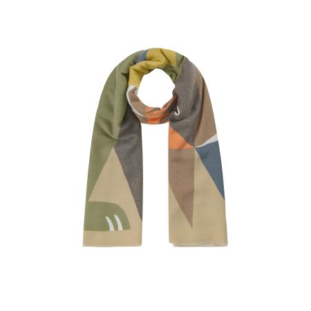 CODELLO Sjaal kaki / gemengde kleuren