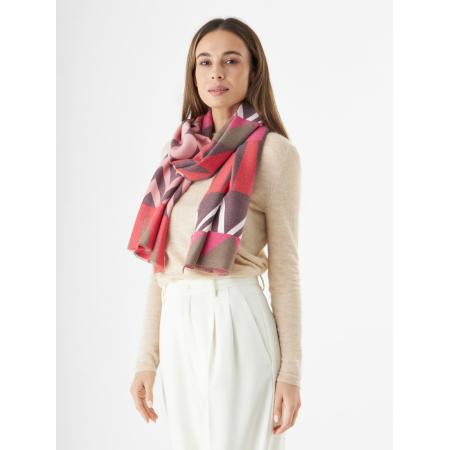 CODELLO Sjaal gemengde kleuren / watermeloen rood