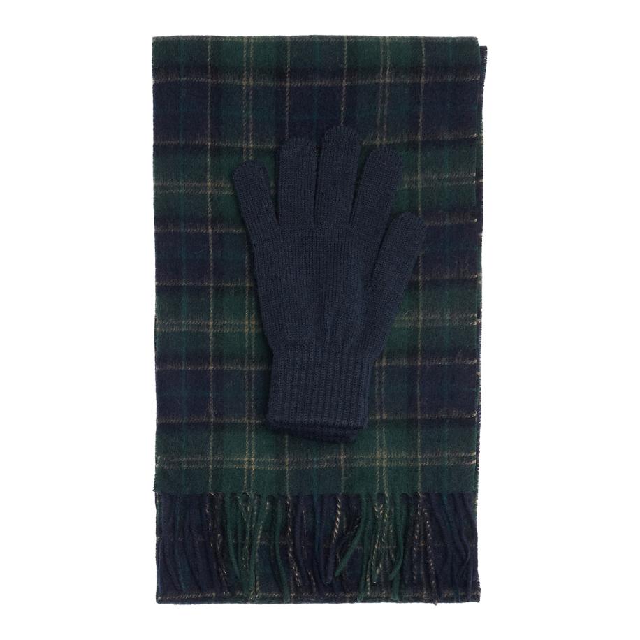 Barbour Barbour Sjaal Tartan nachtblauw / spar -