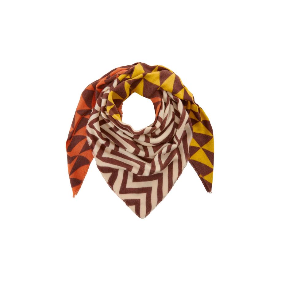 CODELLO Doek lichtbeige / donkerbruin / donkergeel / oranje Bruin