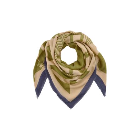 CODELLO Doek beige / navy / grasgroen