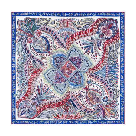 Roeckl Roeckl Doek VIBRANT PAISLEY blauw / gemengde kleuren