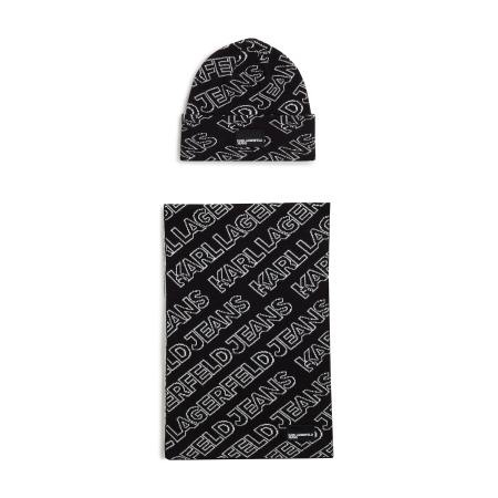 KARL LAGERFELD JEANS Sjaal zwart / wit