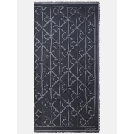 Calvin Klein Sjaal grijs / zwart