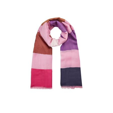 CODELLO Sjaal navy / bruin / pruim / magenta