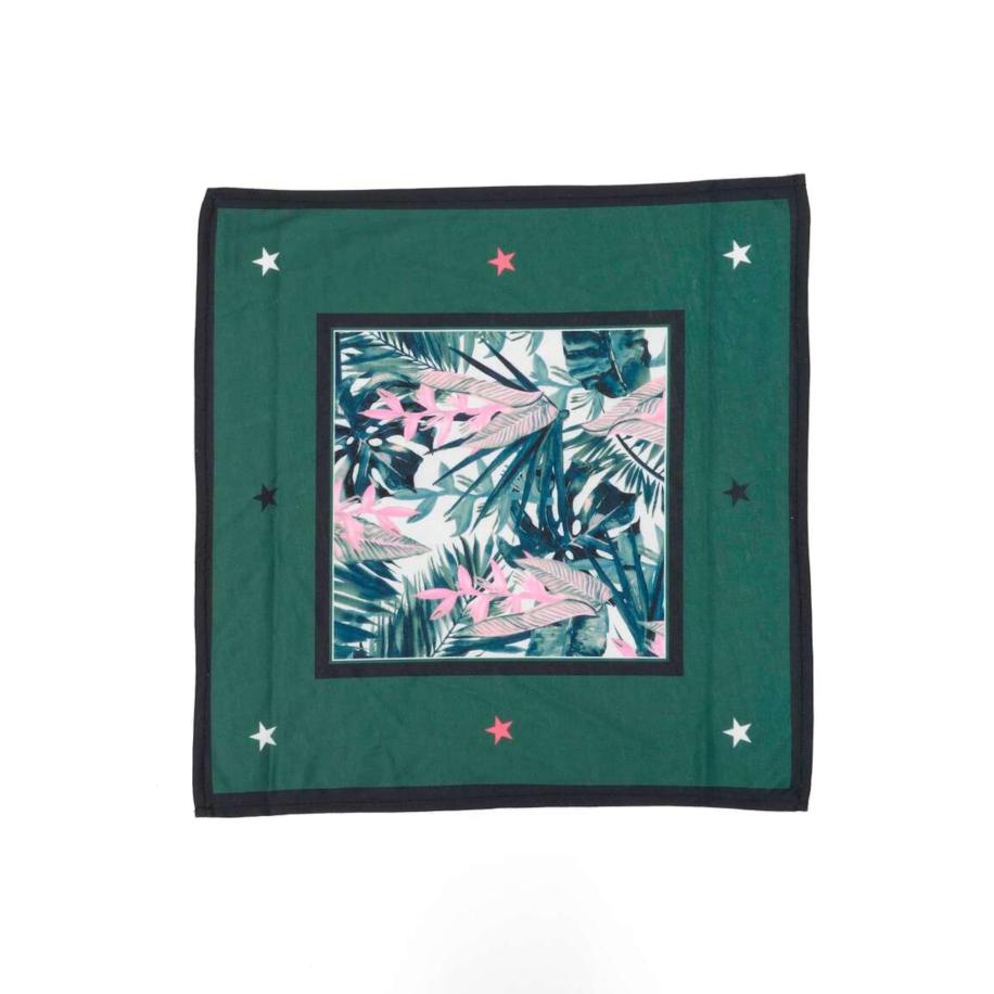 Just Rhyse Just Rhyse Sjaal groen / donkergroen / lichtroze / offwhite -
