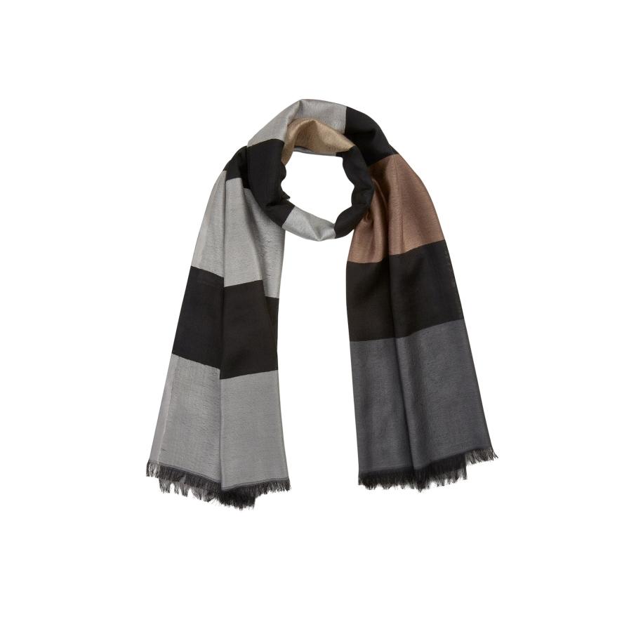 CODELLO Sjaal bruin / grijs / antraciet / zwart Zwart