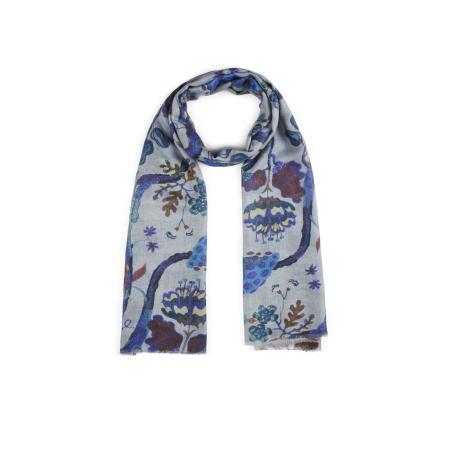 CODELLO Sjaal blauw / bruin / lichtgrijs