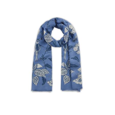 CODELLO Sjaal crème / blauw / petrol