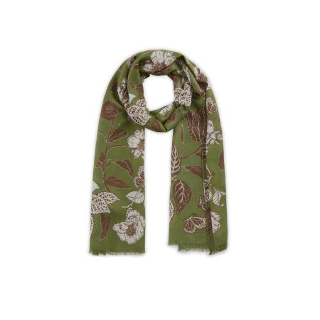 CODELLO Sjaal bruin / riet / wit