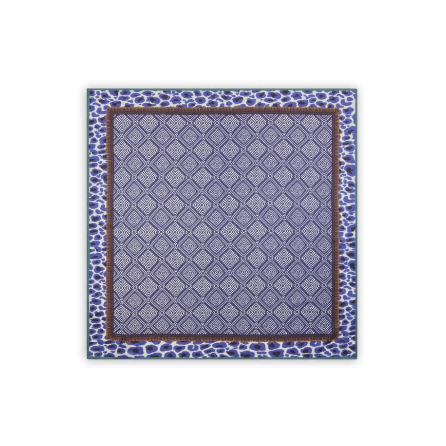 Codello CODELLO Doek donkerblauw / bruin / smaragd / wit -