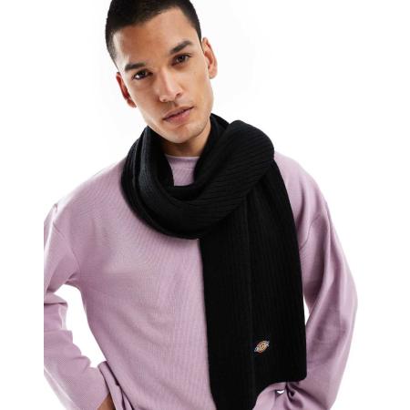 Dickies Gebreide sjaal in zwart