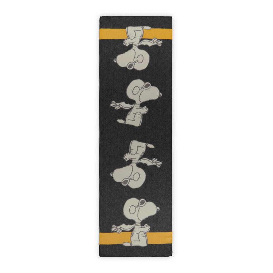 CODELLO Sjaal geel / zwart / wit Zwart