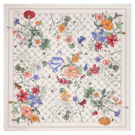 Roeckl Roeckl Doek GLOWING BOUQUET blauw / groen / oranje / rood